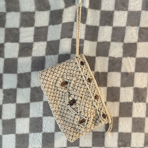 MCI & MERONA LOT OF 3  Boho Crochet & Beaded Purse + 1 Crochet Handbag - Picture 10 of 14